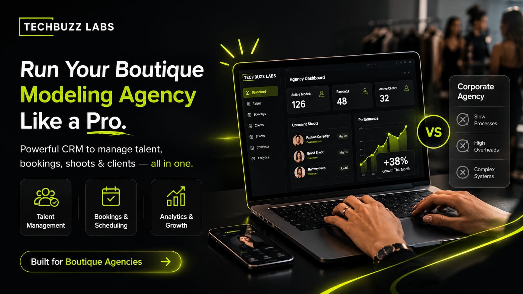 How Boutique Modeling Agencies Can Compete With Larger Firms Using Smarter Systems