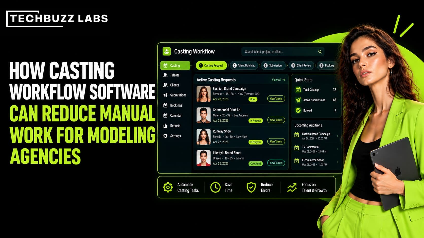 How Casting Workflow Software Can Reduce Manual Work for Modeling Agencies