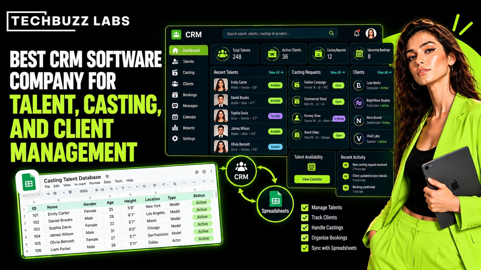 Best CRM Software Company for Talent, Casting, and Client Management