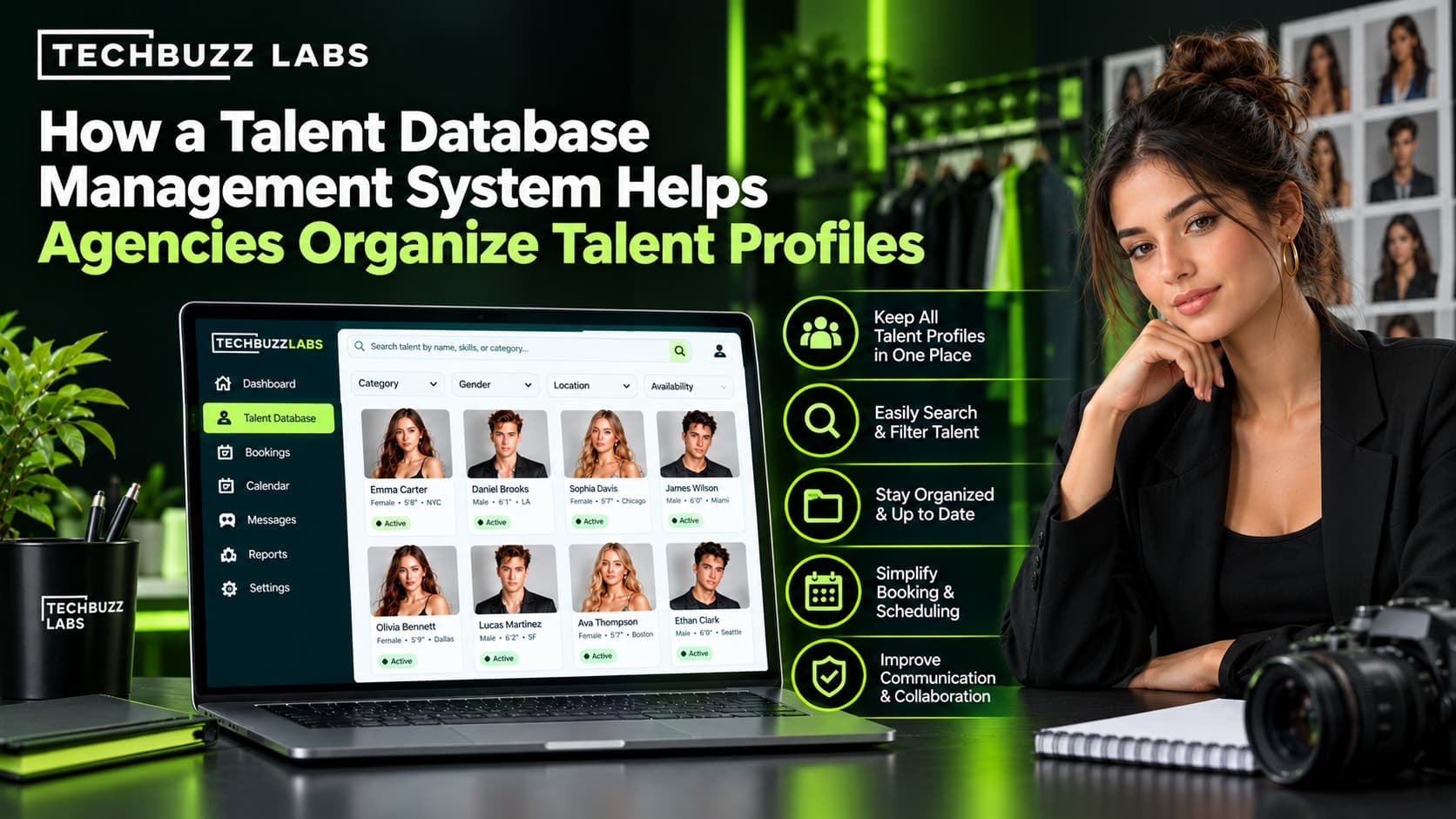 How a Talent Database Management System Helps Agencies Organize Talent Profiles